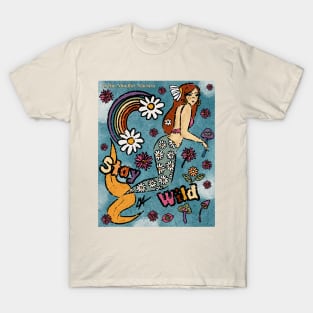 Stay Wild 70s Mermaid T-Shirt